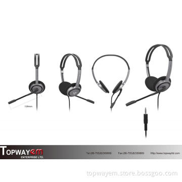 Computer Wired Headset with Microphone for business and Game Playing 20M02